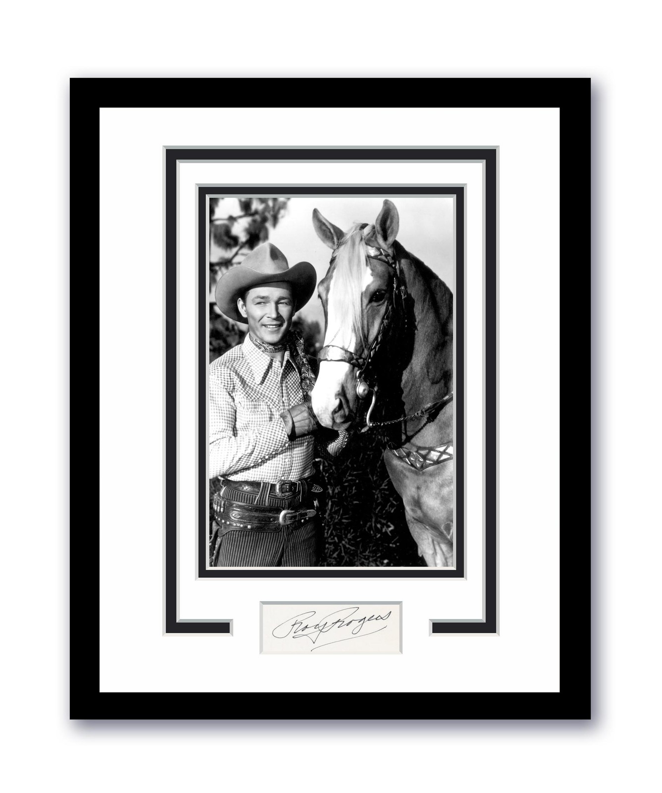 Roy Rogers Autographed Signed 11×14 Framed Photo ACOA