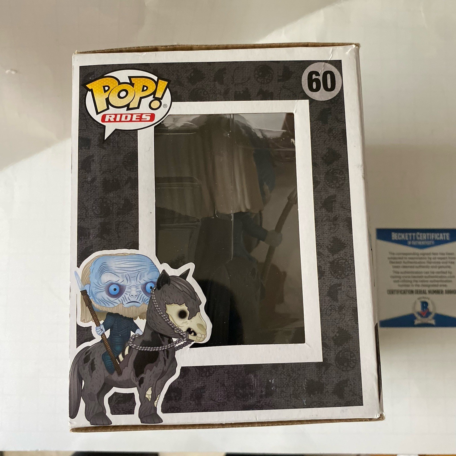 Spencer Wilding Signed Game Of Thrones Mounted White Walker Funko Pop Beckett