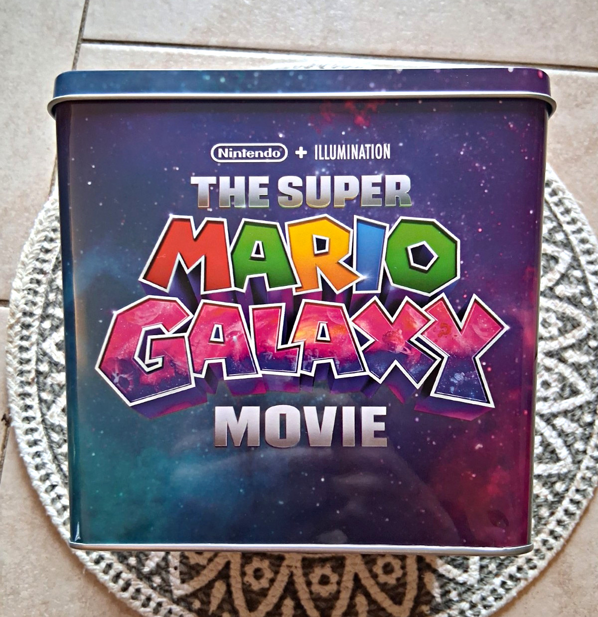 The Super Mario Galaxy Movie Popcorn Bucket Tin with Lid – Brand New & Authentic
