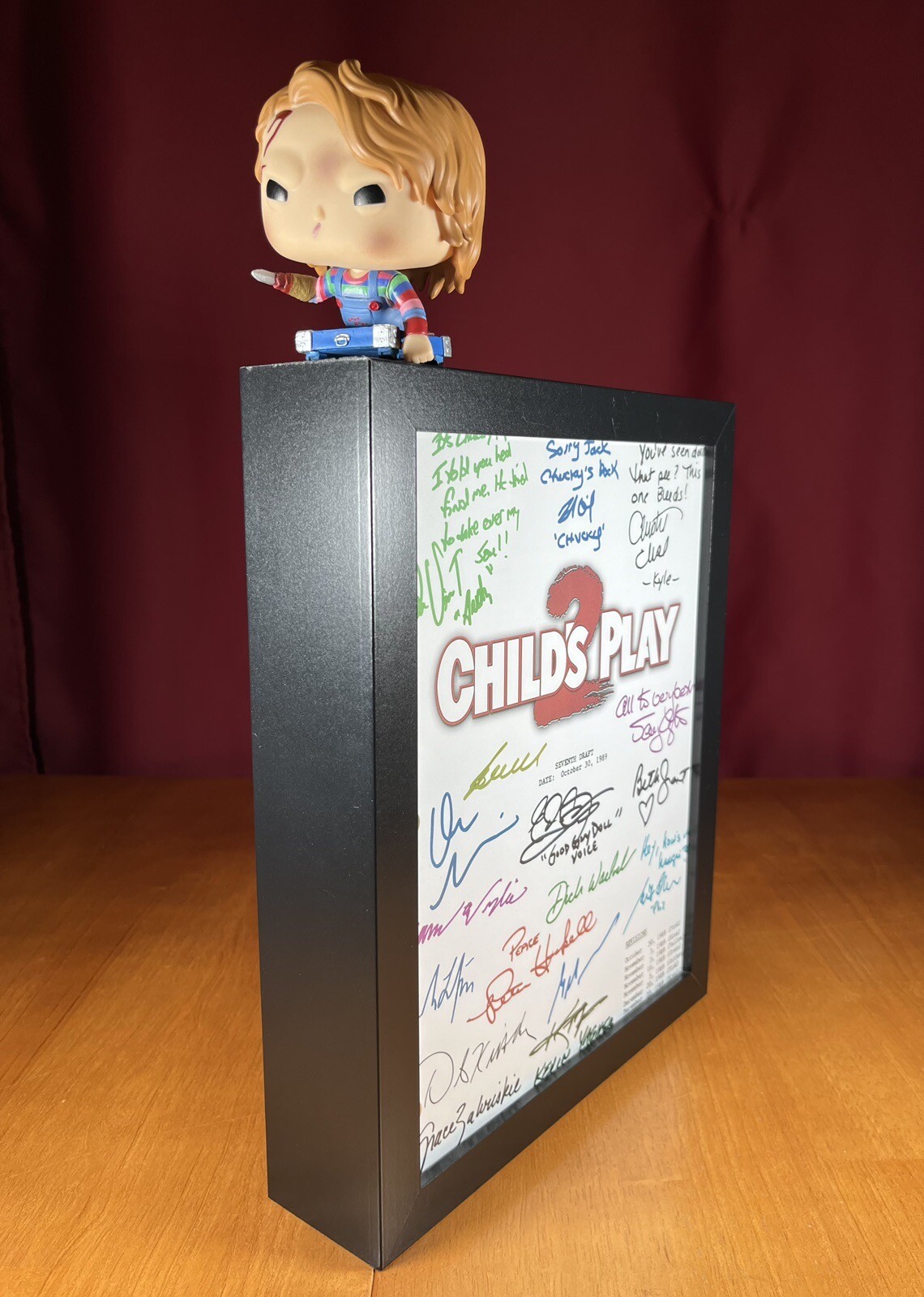 Child’s Play 2 Script Signed- Autograph Reprints- 115 Pages- Chucky- Horror