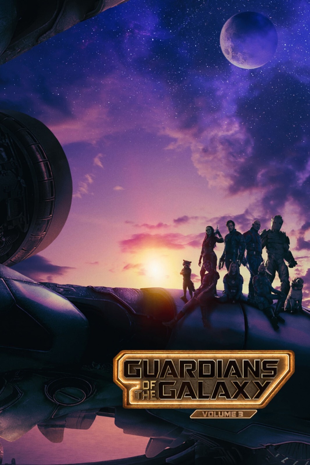 2023 Guardians Of The Galaxy Vol 3 Movie Poster 11X17 Marvel Star Lord Groot 🍿