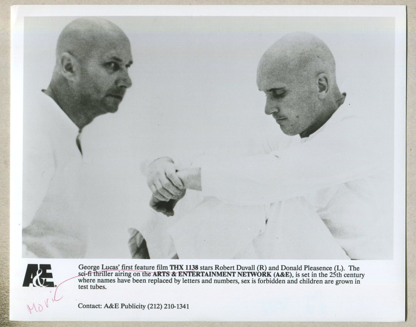 Robert Duvall, Donald Pleasence: ‘THX 1138’ promo press photo GN2