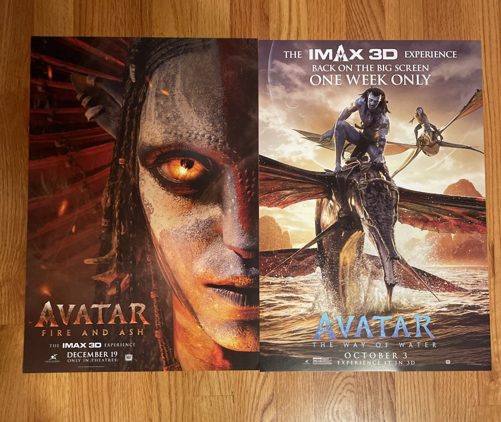 Avatar Fire and Ash – Regal DS movie poster US Advance 19×13 2025 Way of Water