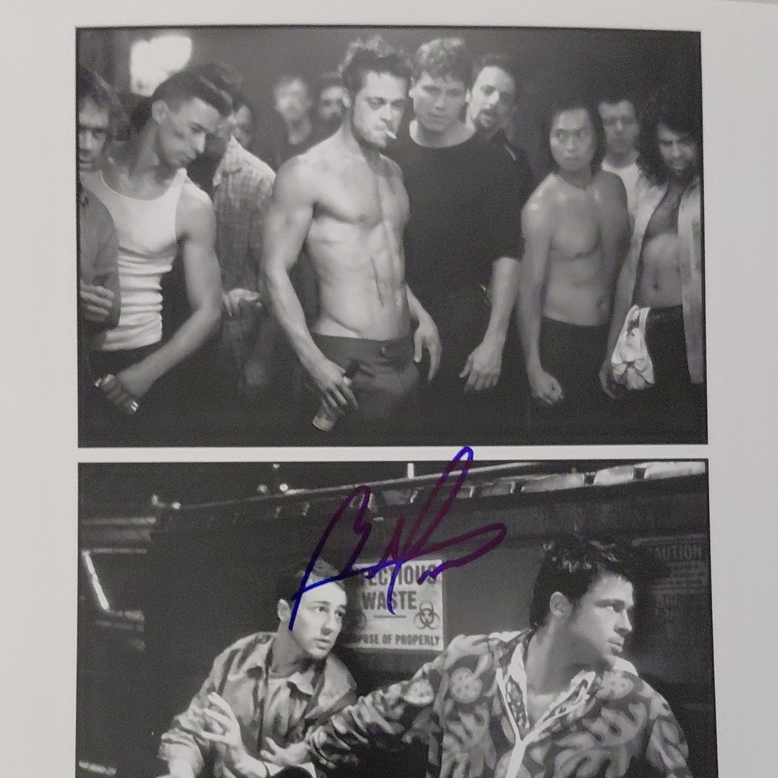 Brad Pitt Autographed 11×14 Photo Fight Club Actor Autograph with PSA/DNA COA