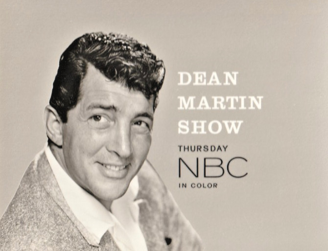 Original NBC Telop Bump Card Promo Photo 1960’s Dean Martin Show DBW