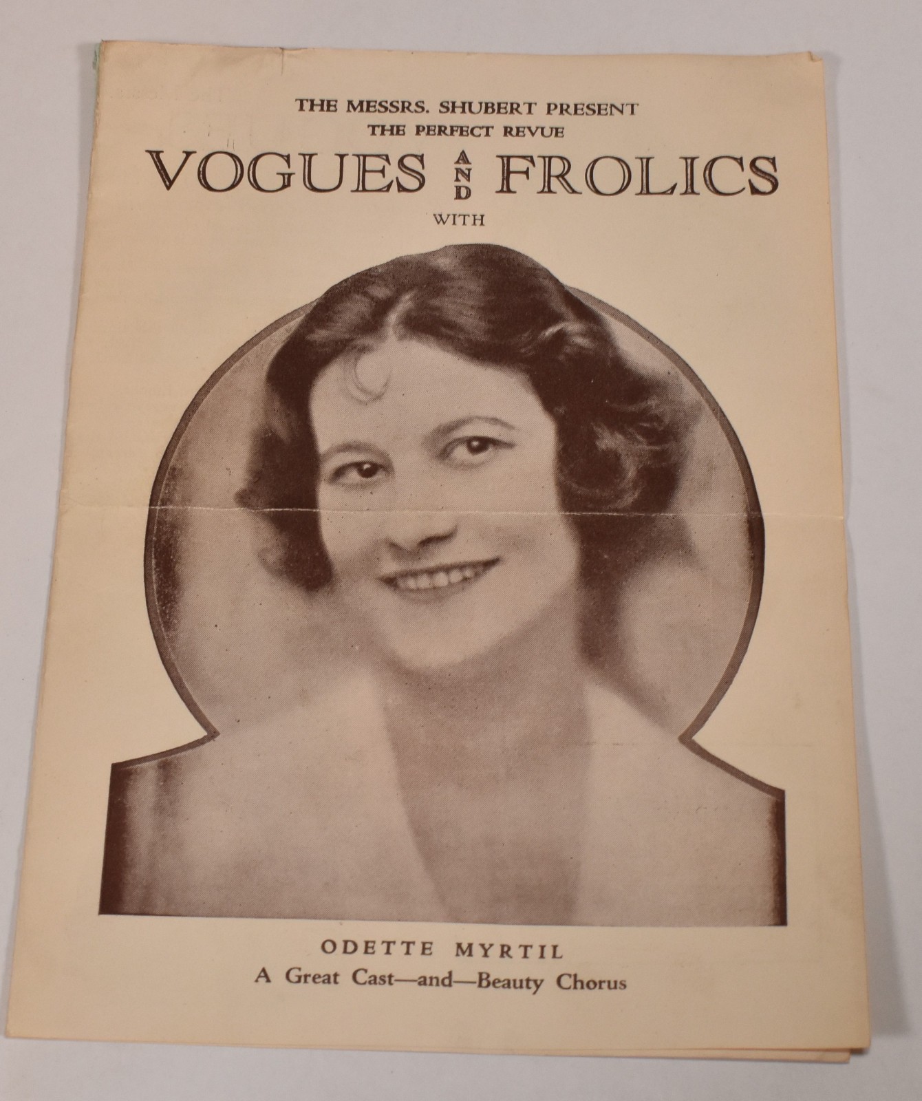 RARE 1920s Vogues & Frolics Apollo Theatre Chicago Program Odette Myrtil Risque