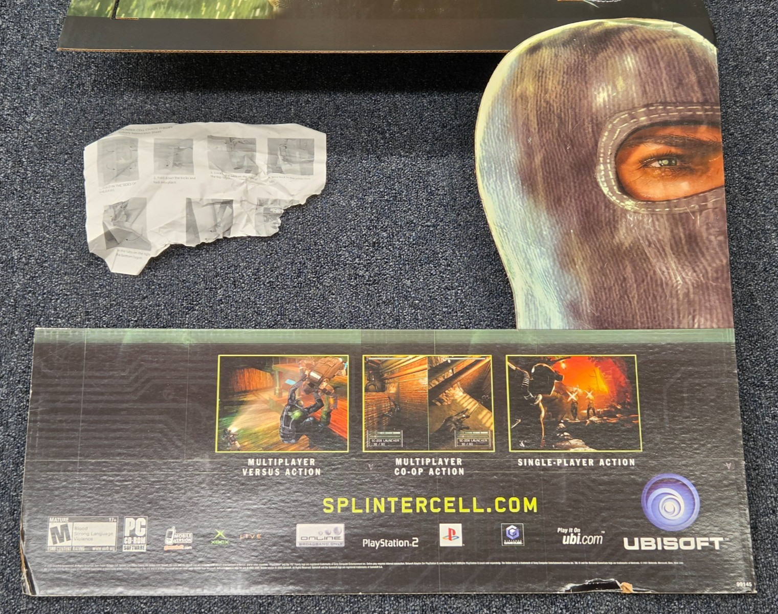 Tom Clancy’s Splinter Cell Chaos Theory Standee w/ Original Box NEVER ASSEMBLED