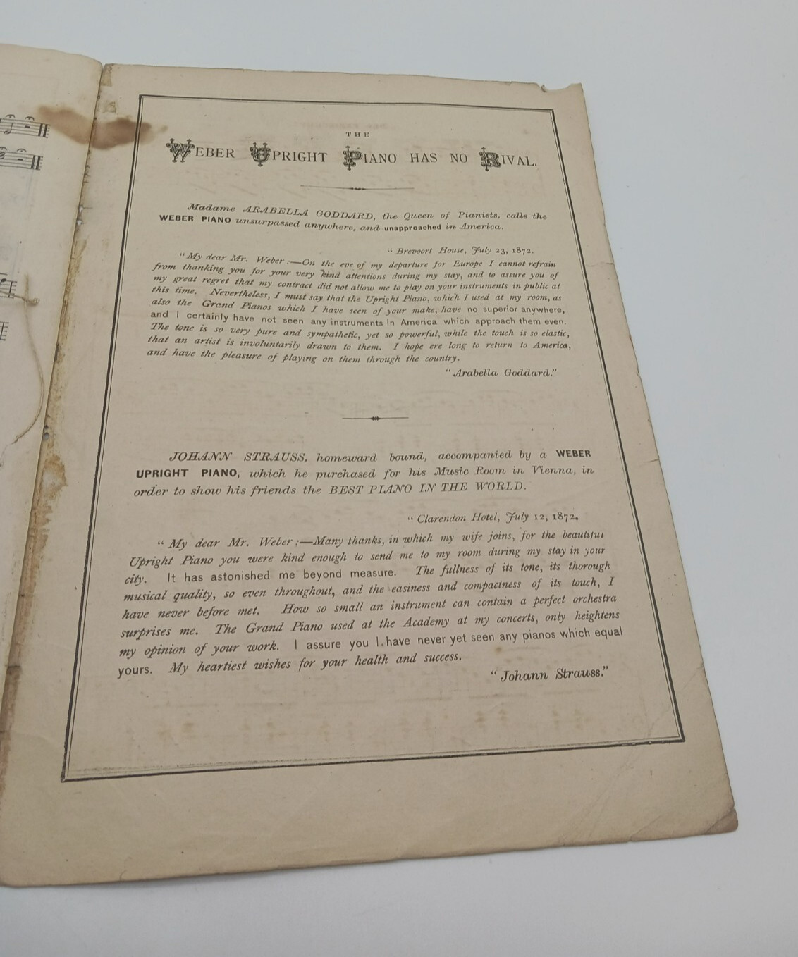 1856 Antique Opera Libretto Der Freischutz Playbill Play Book Lovely Woman