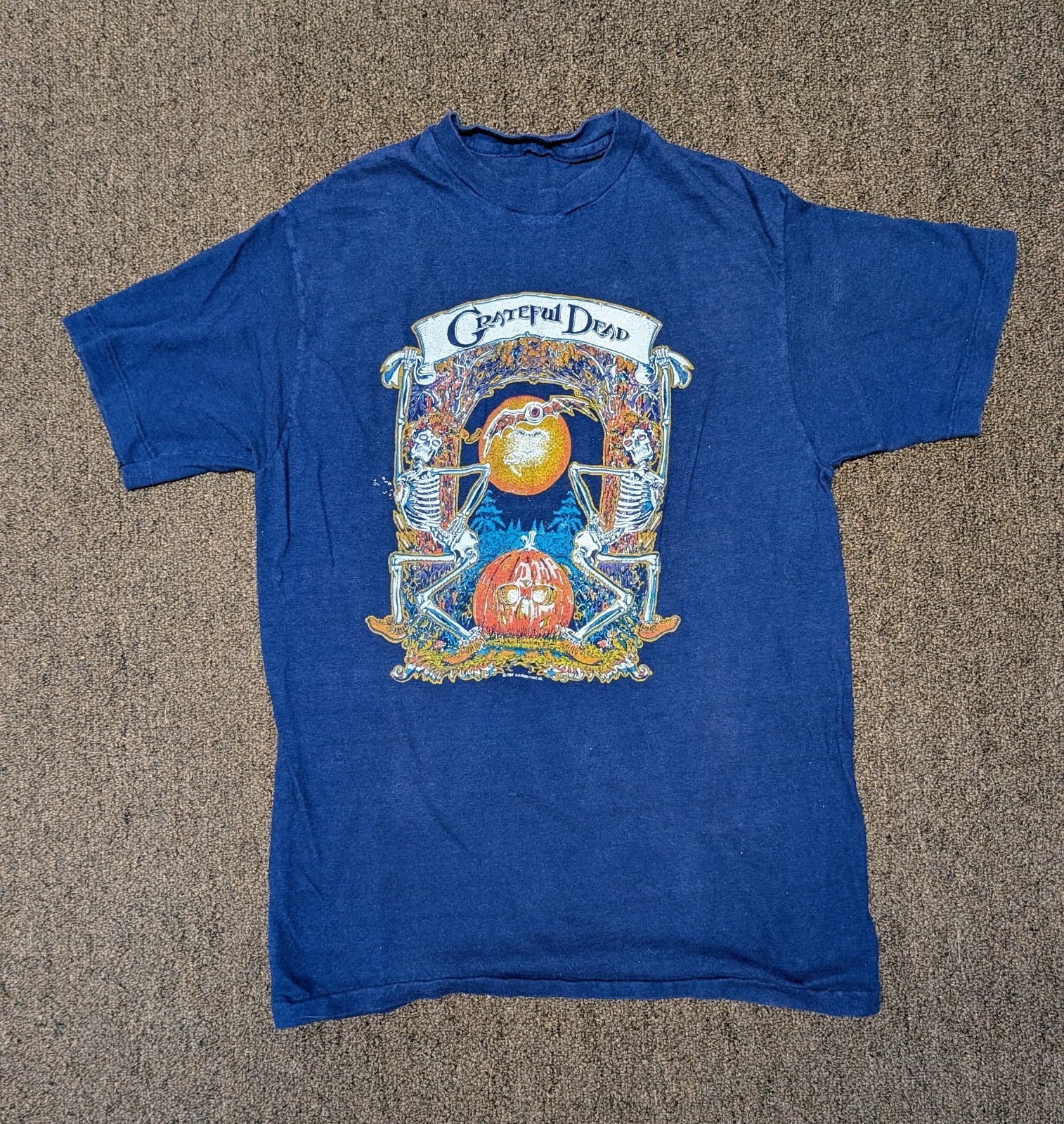 Grateful Dead Fall/Winter Tour 1985 T Shirt Halloween Columbia, SC **NO TAG**