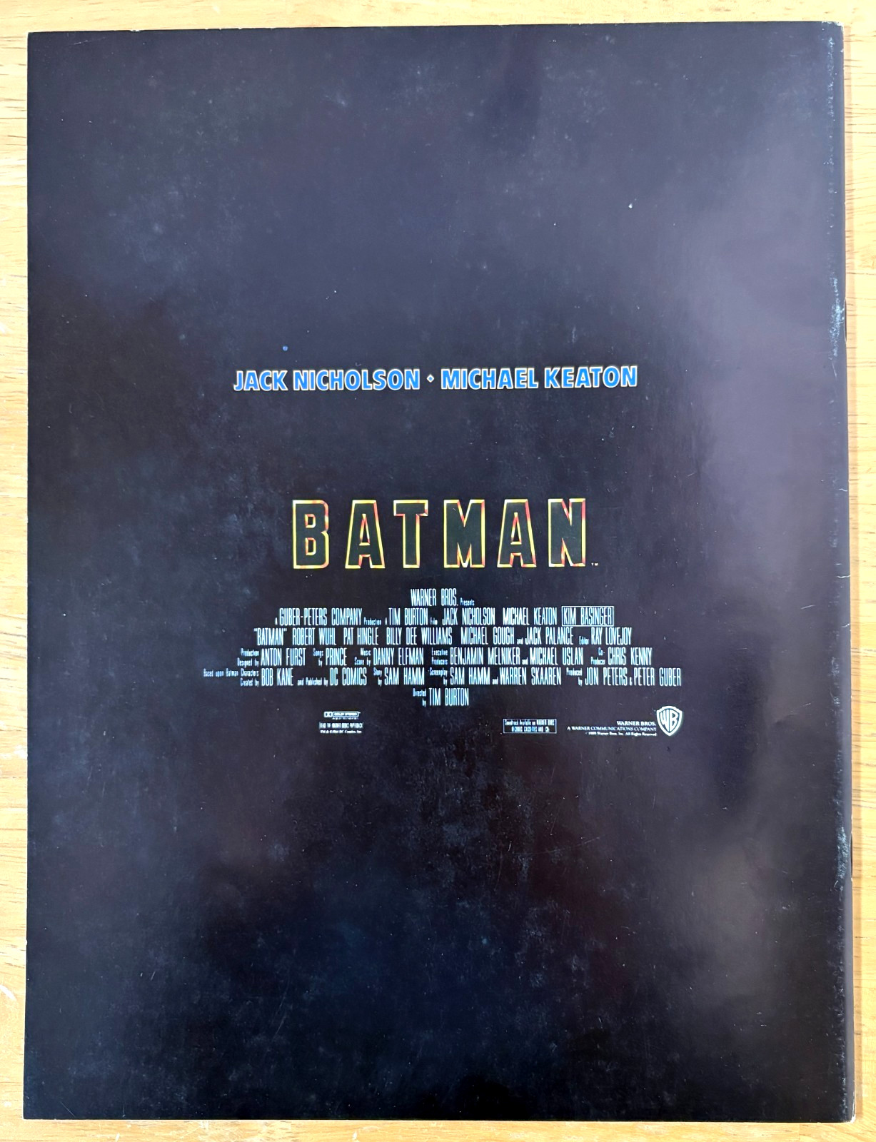 Batman 1989 Program Flyer Set Japan Michael Keaton Jack Nicholson Tim Burton