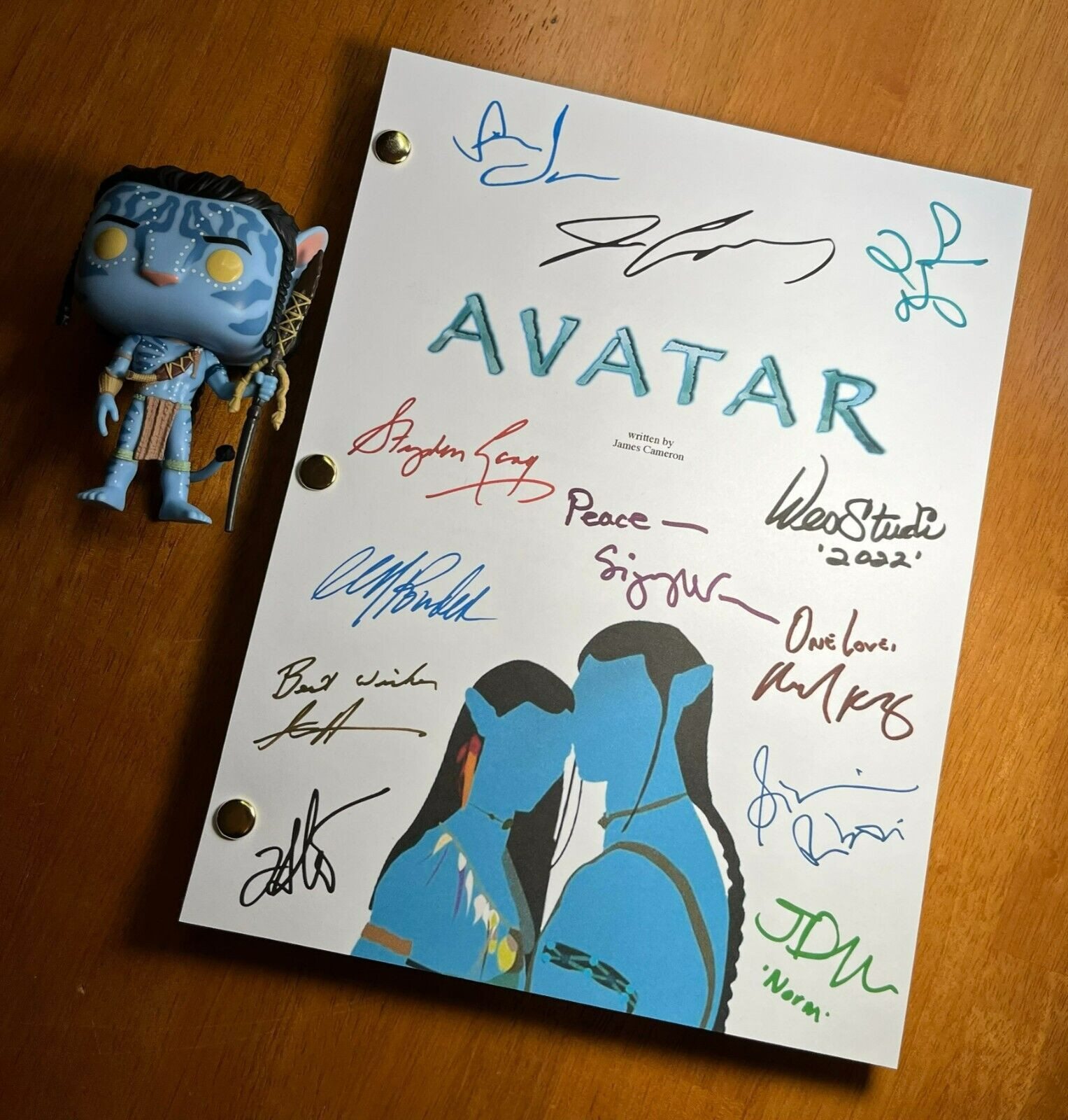 Avatar Script Cast-Signed- Autograph Reprints- James Cameron- 151 Pages Long