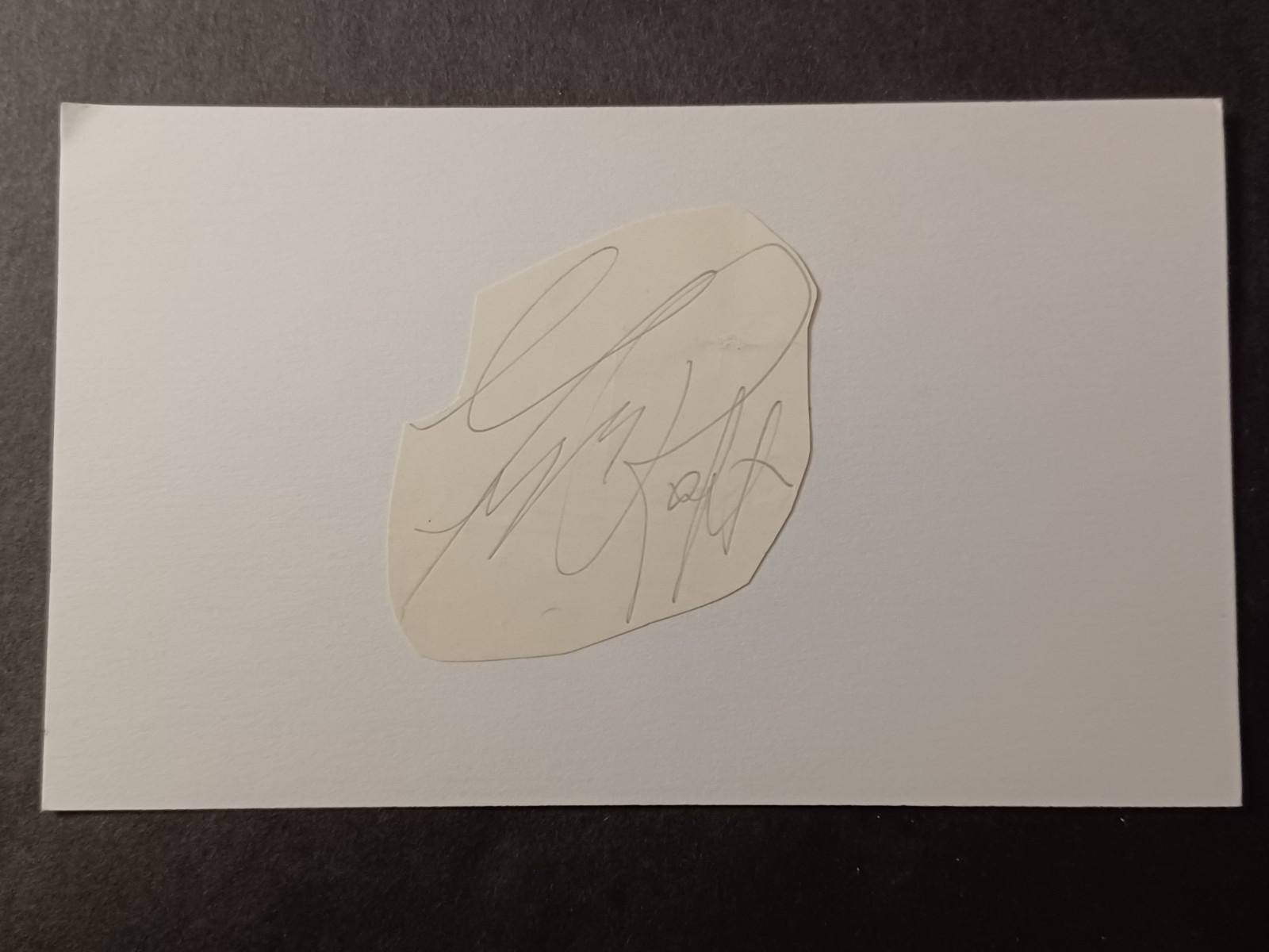 George Raft (d. 1990) Signed Cut on Index Card -Some Like It Hot, Quick Millions