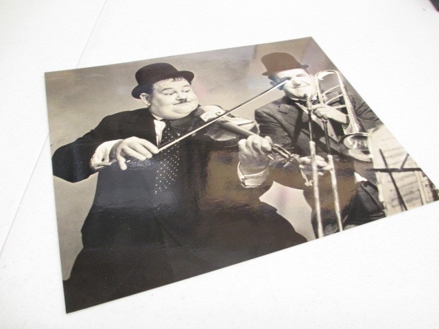 movie photo 1972 Stan Laurel Oliver Hardy violin trombone Freelance #123