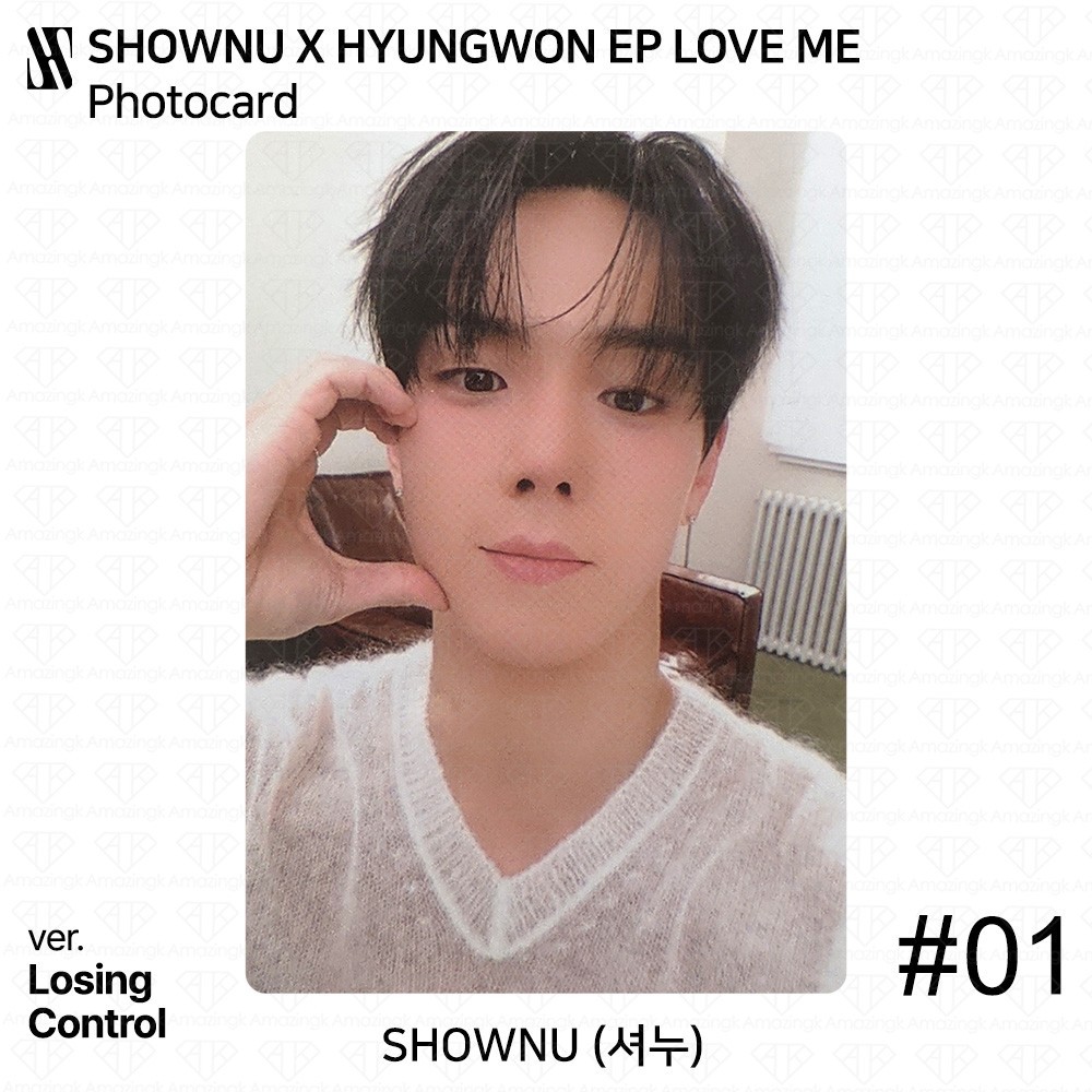 SHOWNU X HYUNGWON EP LOVE ME Standard/Digipack/Losing Control ver. Photocard