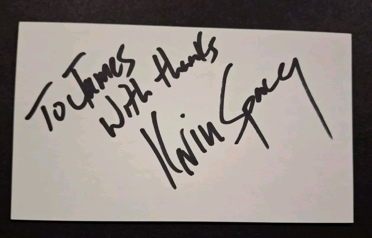KEVIN SPACEY – THE USUAL SUSPECTS – SE7EN – Signed 3×5 Index W/PROOF