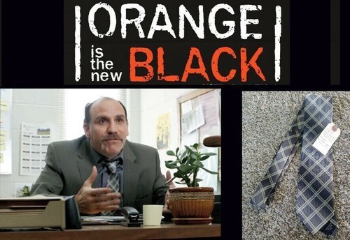 Orange Is The New Black OITNB Screenworn Joe Caputo Tie Wardrobe Prop