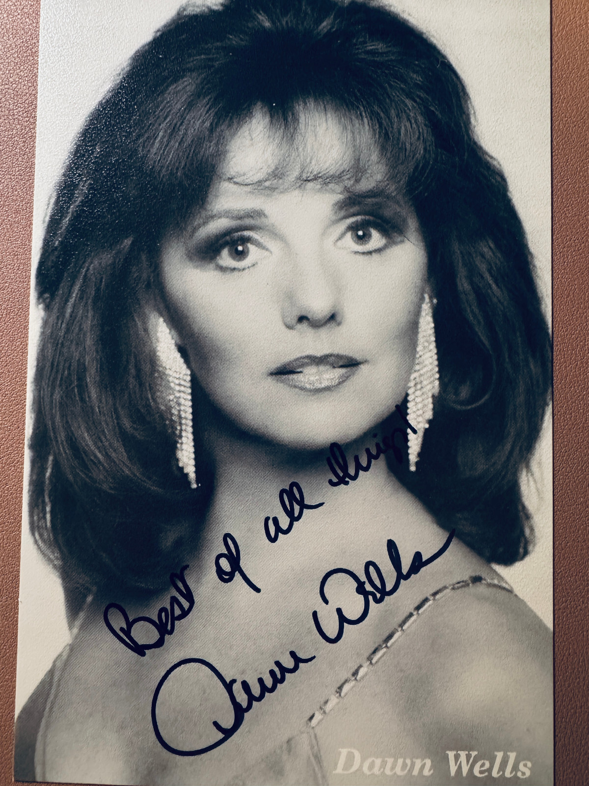 Dawn Wells Signed• Gilligan’s Island 8.5×5.5•Todd Mueller Autographs COA