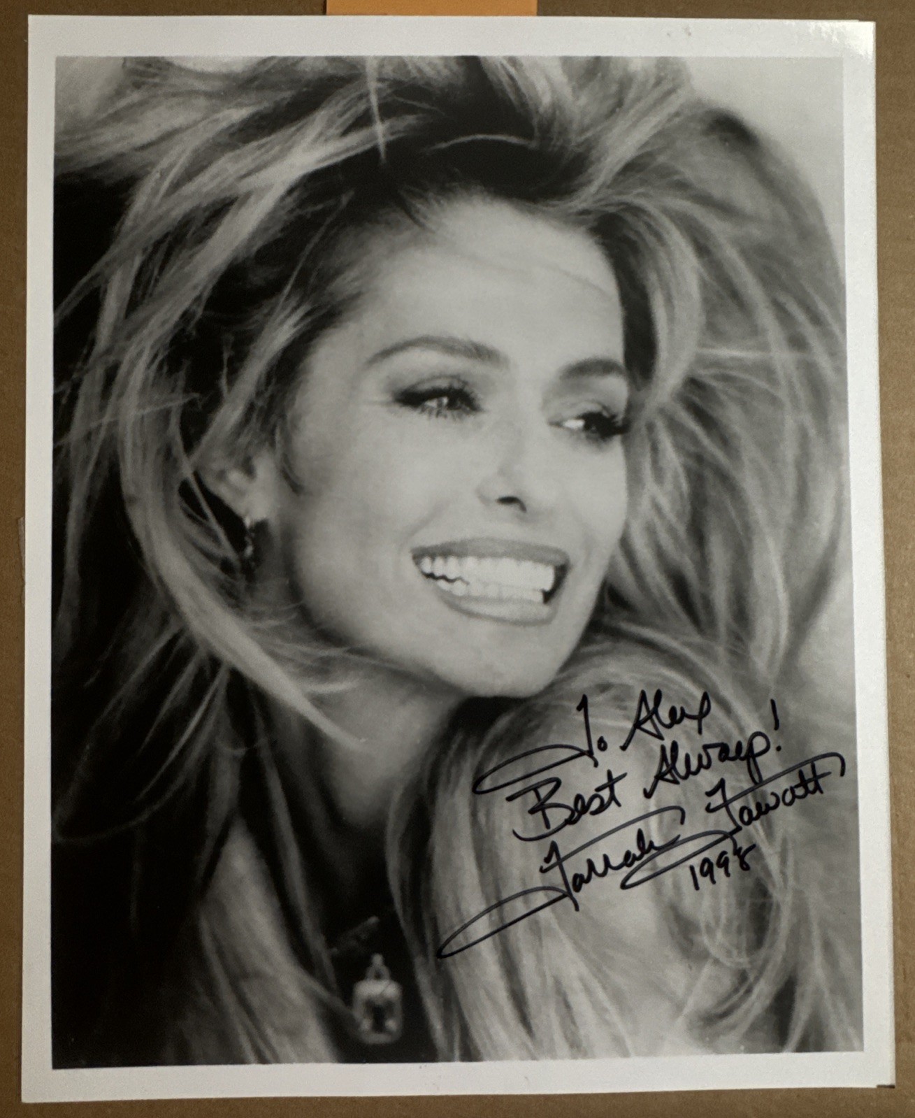 Farrah Fawcett Signed Autograph 8X10 Photo Charlie’s Angels To Alex 1998