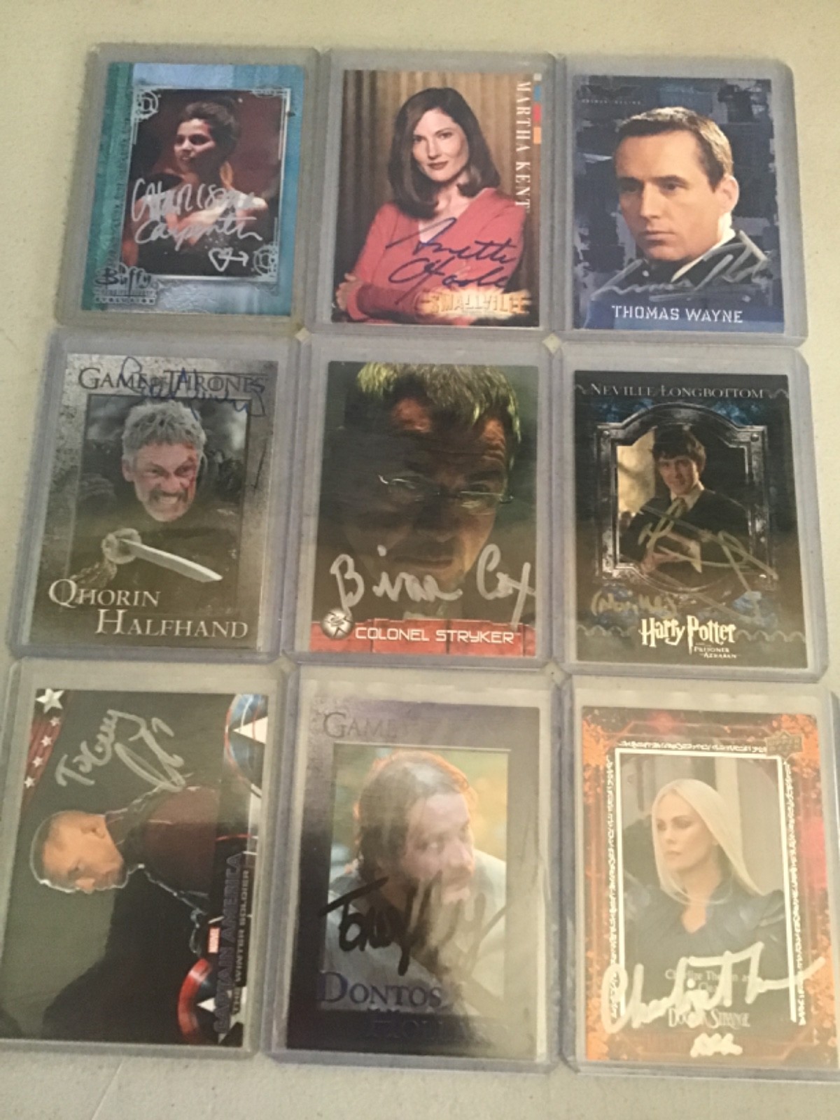 MOVIES 36 LOTS TRADING CARD SIGNED I DO NOT KNOW SIGNED OR WHAT YOU KNOW