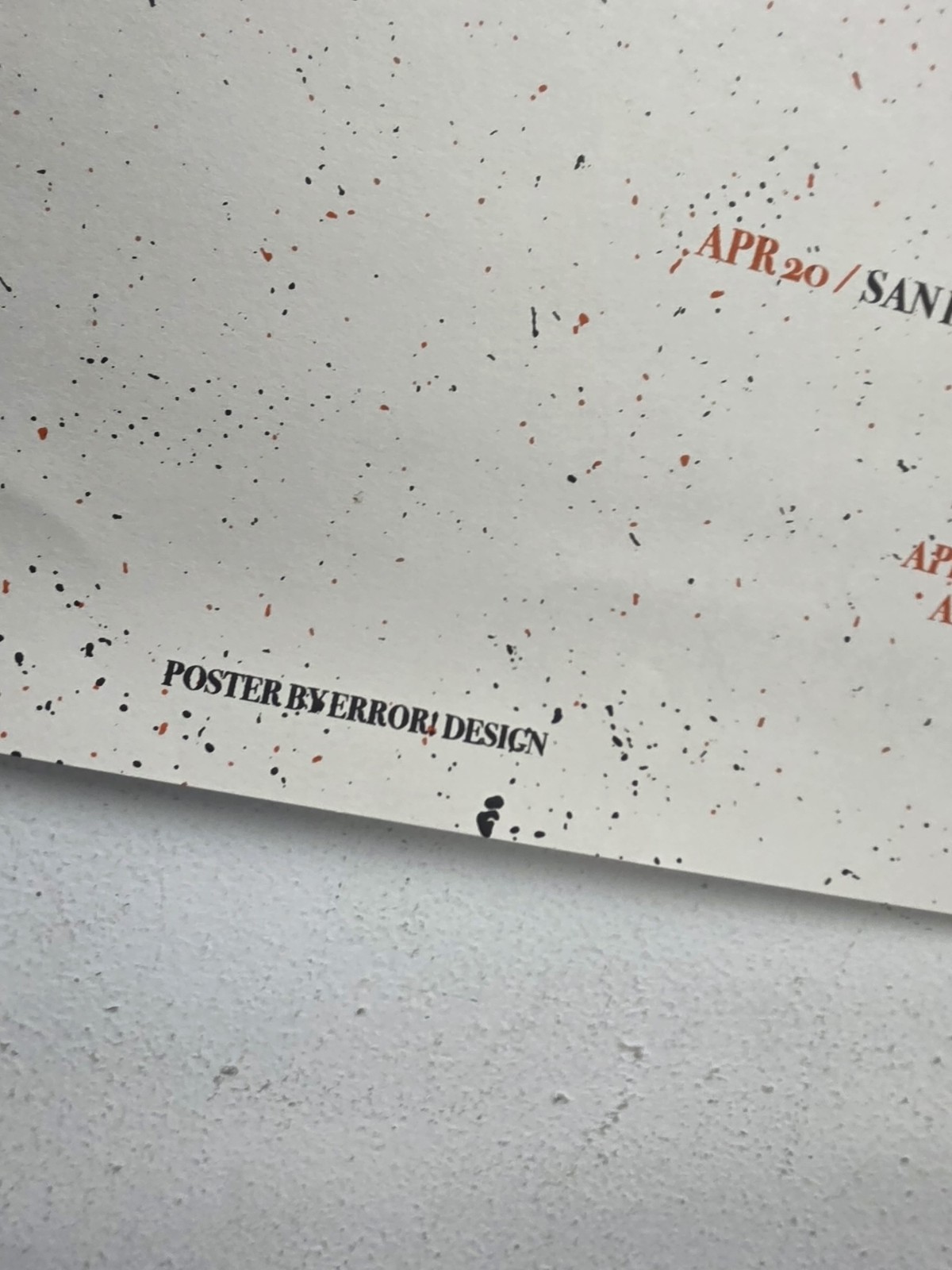 Rare Concert Poster MONO UK Error Design! 19.5×27.5 North American Tour 2022