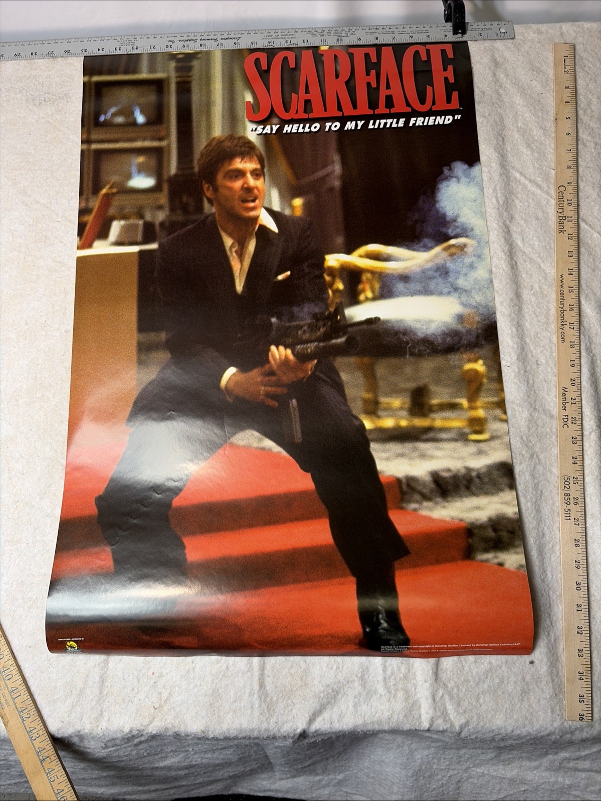 Scarface Movie Poster 22×34 S/S Al Pacino Steven Bauer Michelle Pfeiffer