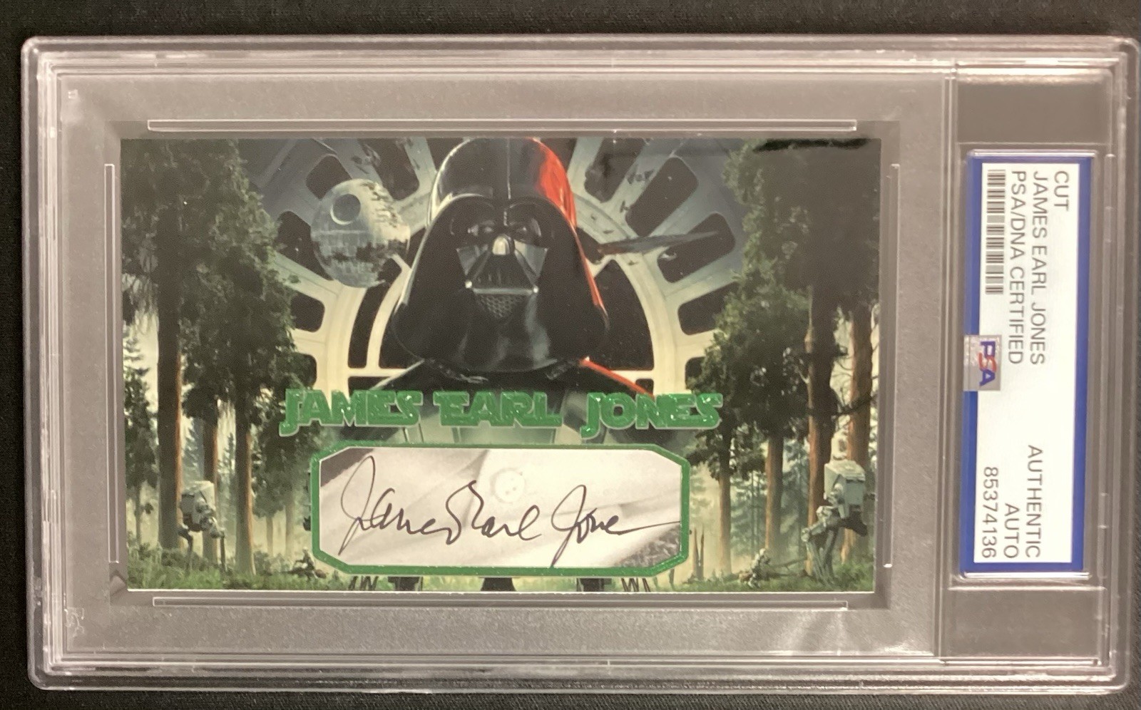James Earl Jones Signed Card Cut Custom Darth Vader Star Wars Autograph PSA/DNA
