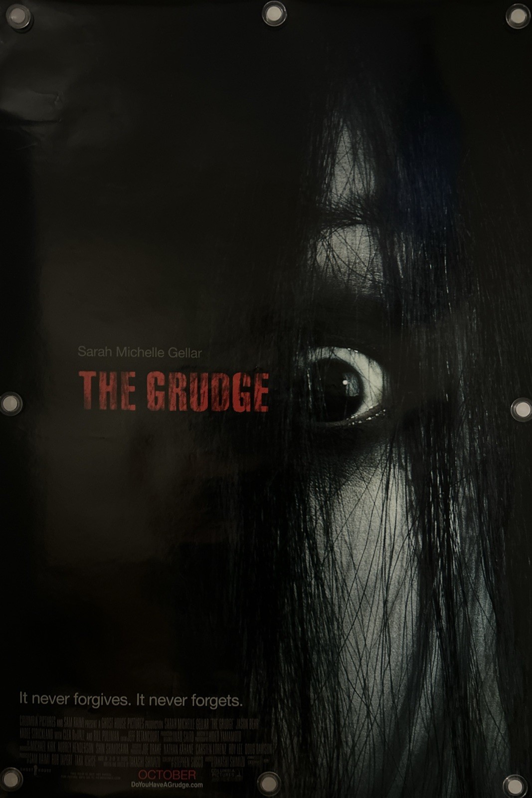 THE GRUDGE Original One Sheet Movie Poster – 2004 – SARAH MICHELLE GELLAR