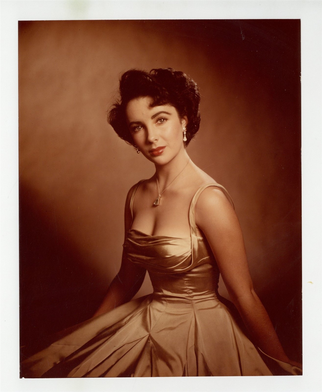Elizabeth Taylor Liz 1970 Rare Color Portrait MGM Studios Vintage Photo J14761