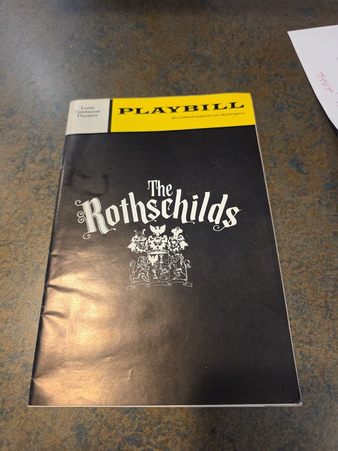 The Rothschilds – Pre Broadway Playbill – Oct 1970 Keene Curtis, Jill Clayburgh