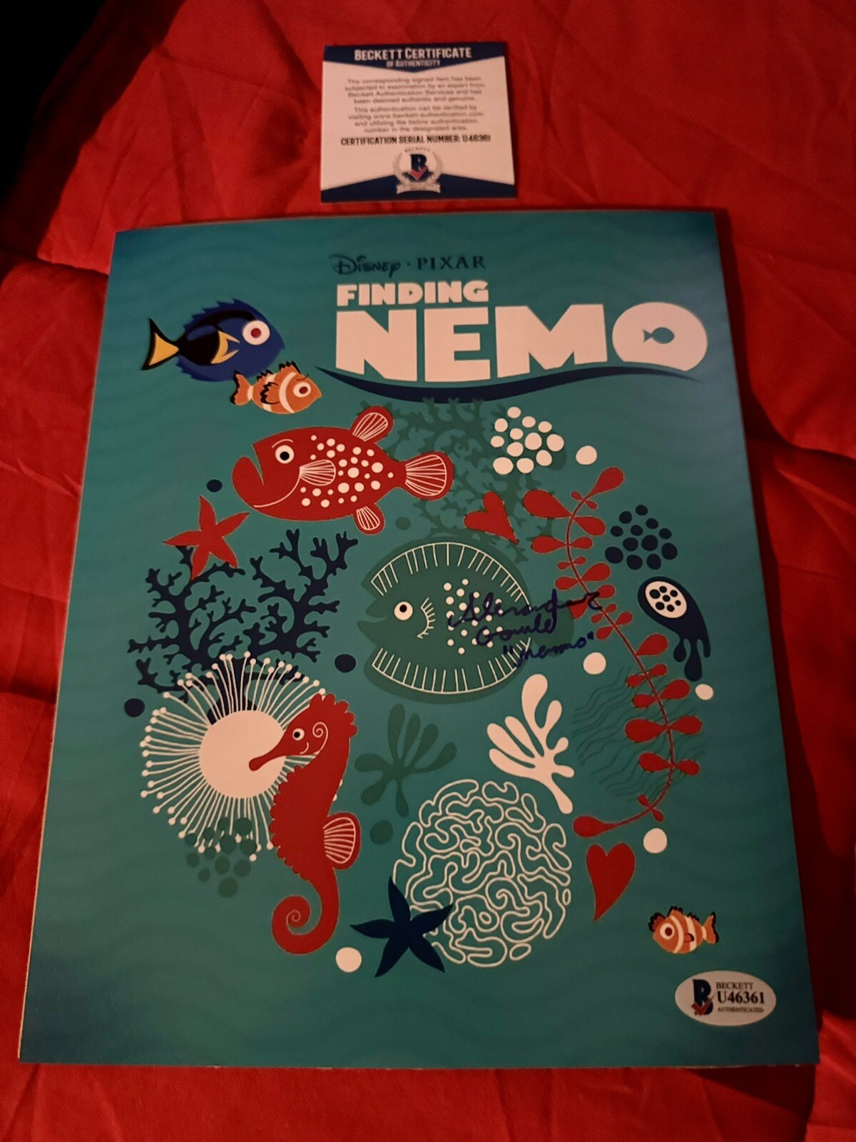 Finding Nemo signed Movie Poster