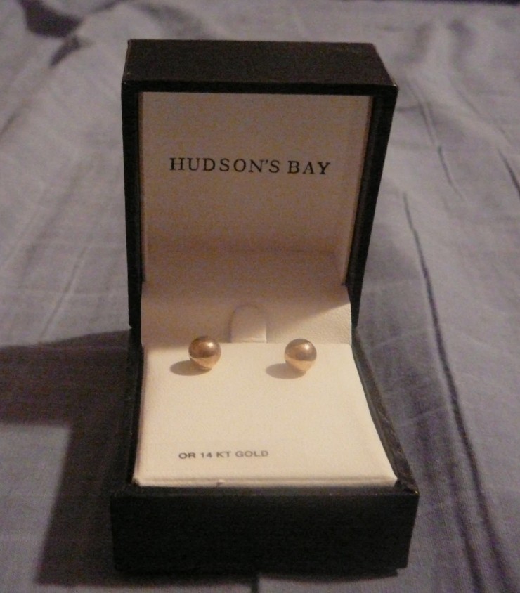 ORPHAN BLACK PROP KRYSTAL TATIANA MASLANY CLOSET EARRINGS – COA COPY SRP: $175