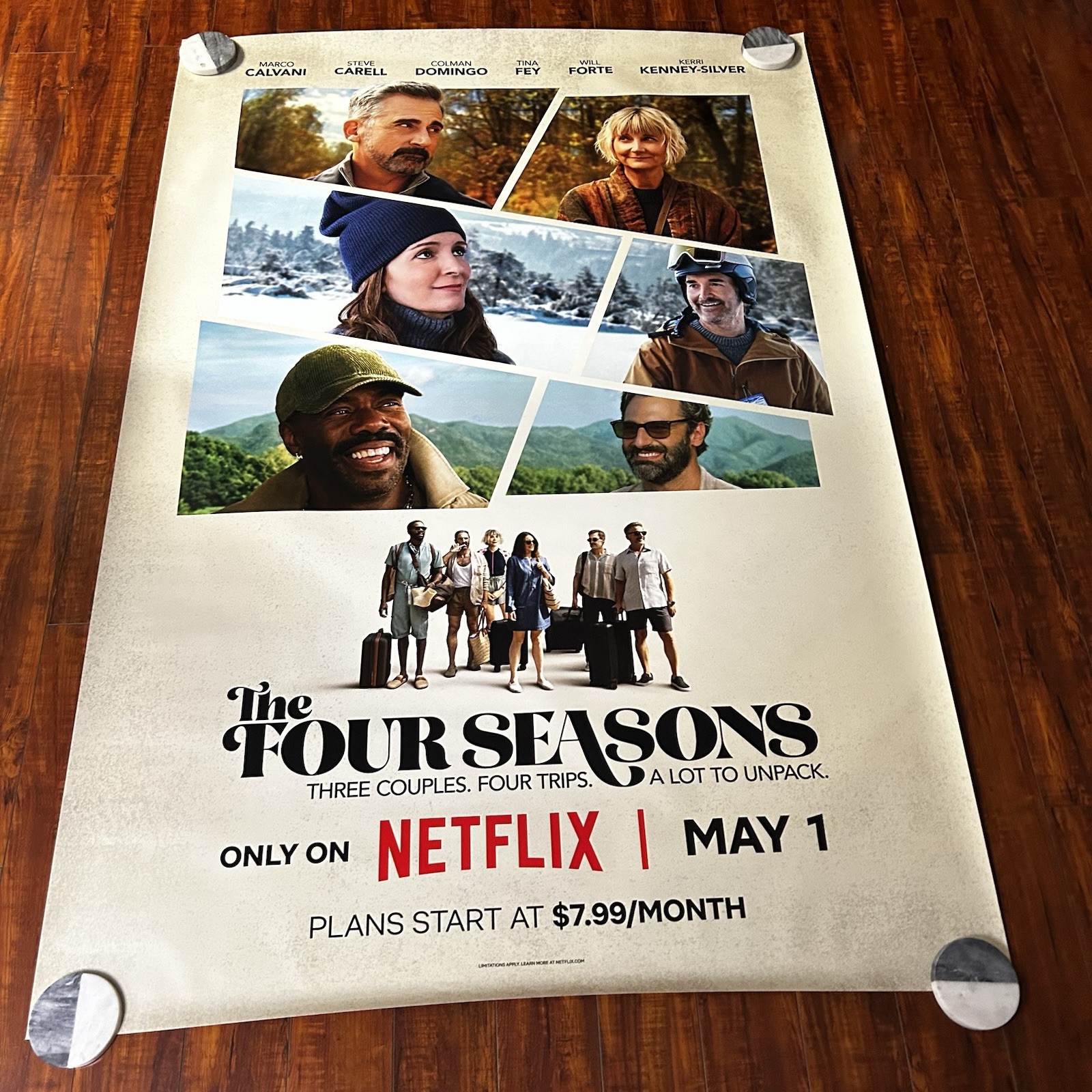 THE FOUR SEASONS 2025 NETFLIX Orig. Bus Stop Movie Poster 48x70i