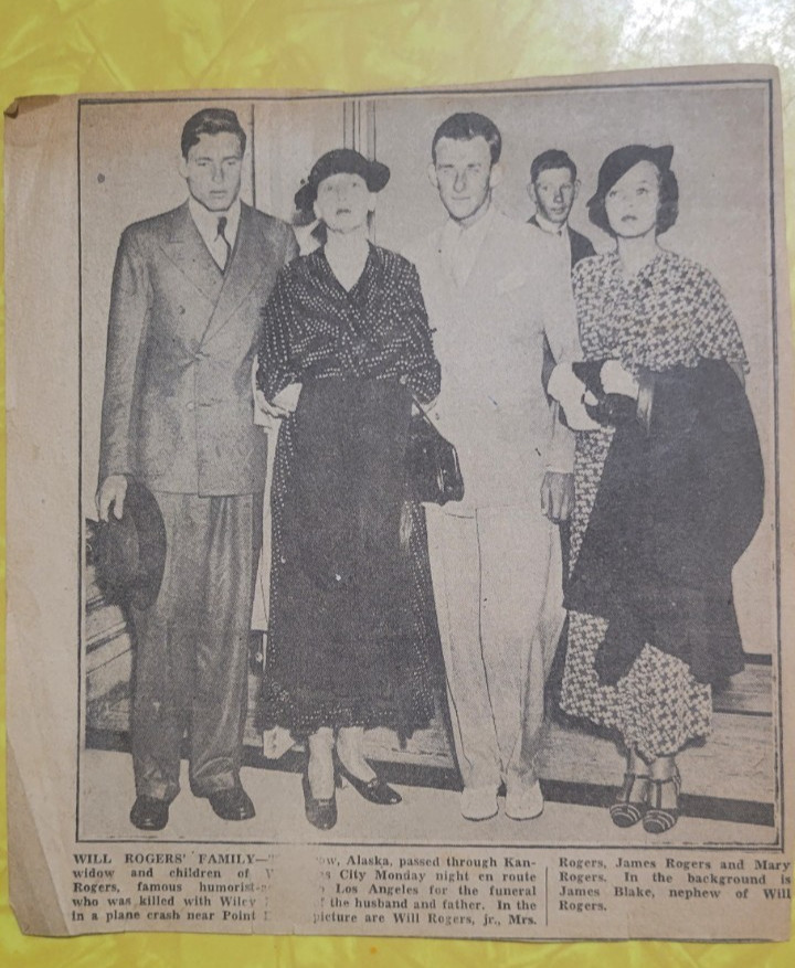 Old Will Rogers Newspaper Clippings Lot of Scrapbook Articles