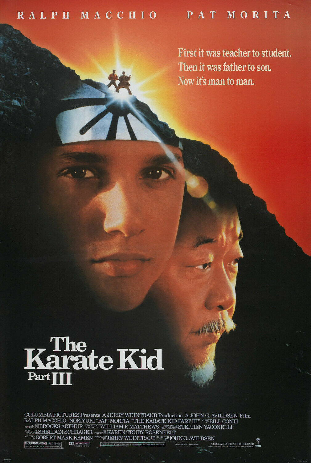 THE KARATE KID PART III ORIGINAL ROLLED 27X41 MOVIE POSTER 1989 RALPH MACCHIO