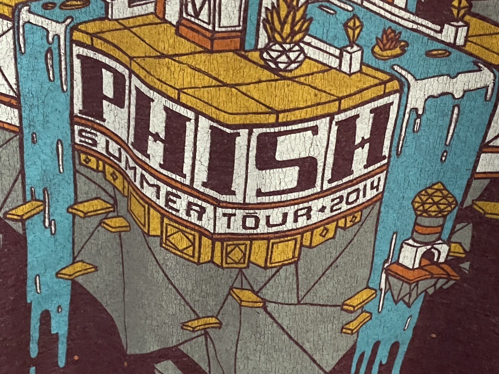Phish Summer Tour 2014 Long Sleeve Tee Shirt Double Sided Men’s XXL 2XL