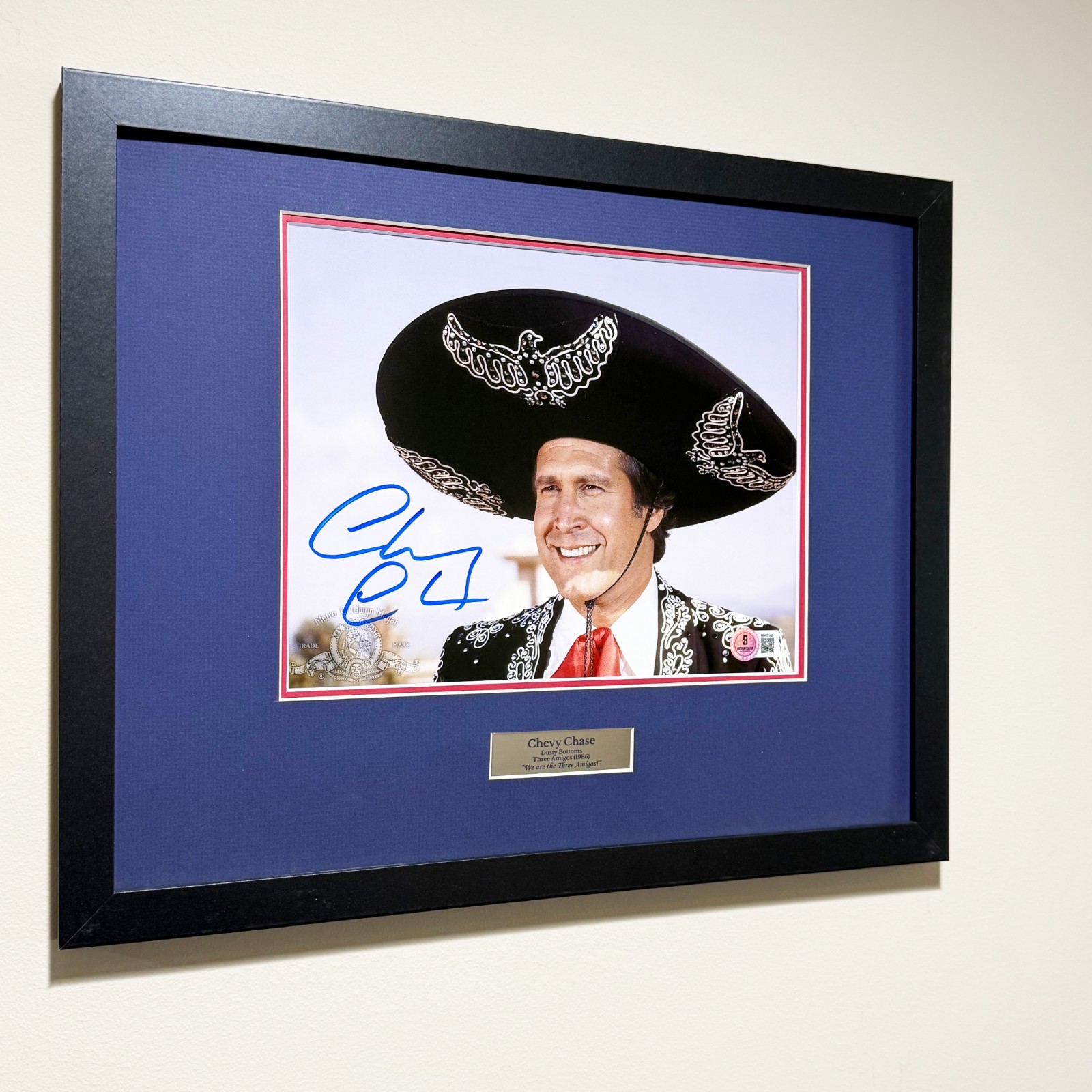 CHEVY CHASE SIGNED THREE AMIGOS PHOTO | BAS AUTHENTICATED