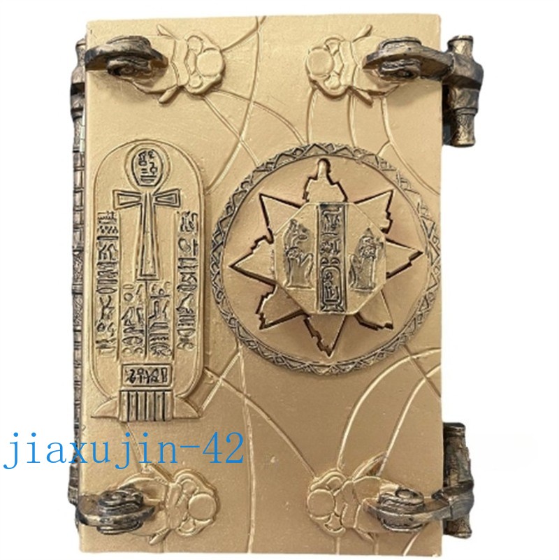Book of The Dead The Mummy Magic book Box Prop with Key Resin Crafts Ornaments