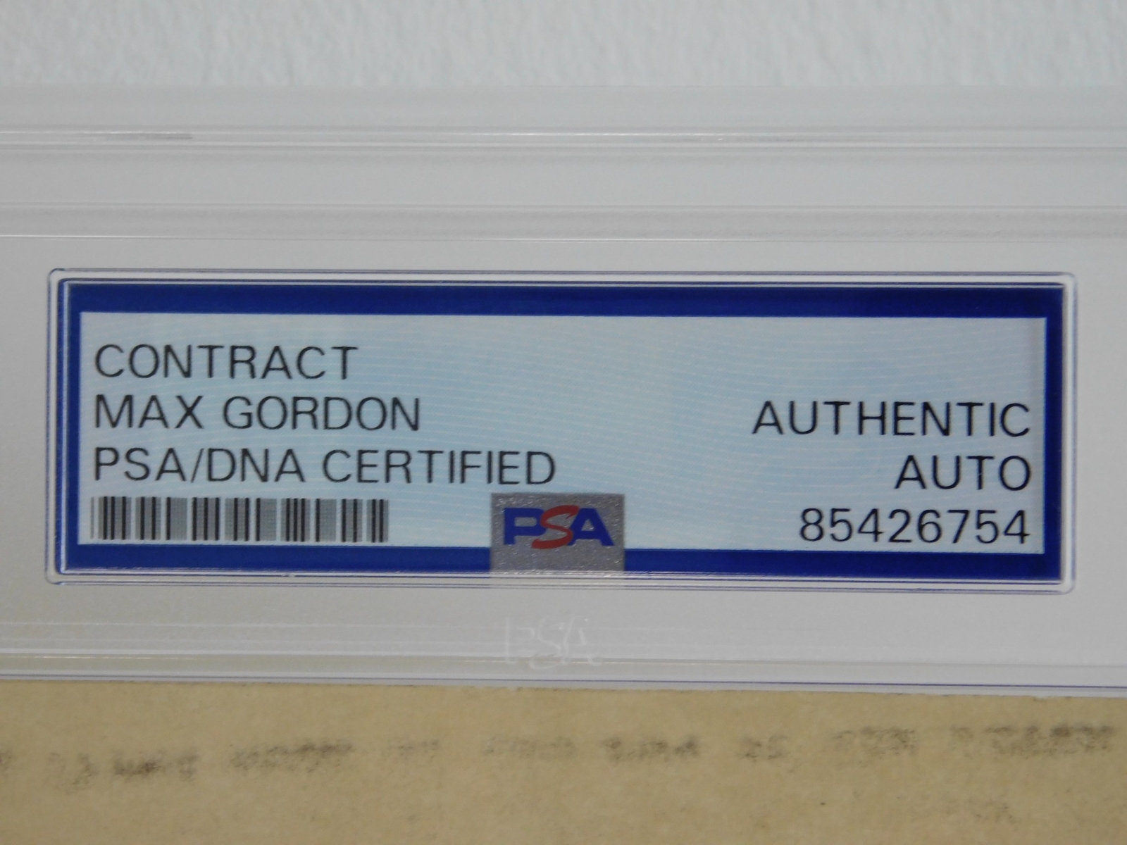 1931 Max Gordon Signed $5000 Contract “Band Wagon” Producer PSA Encapsulated