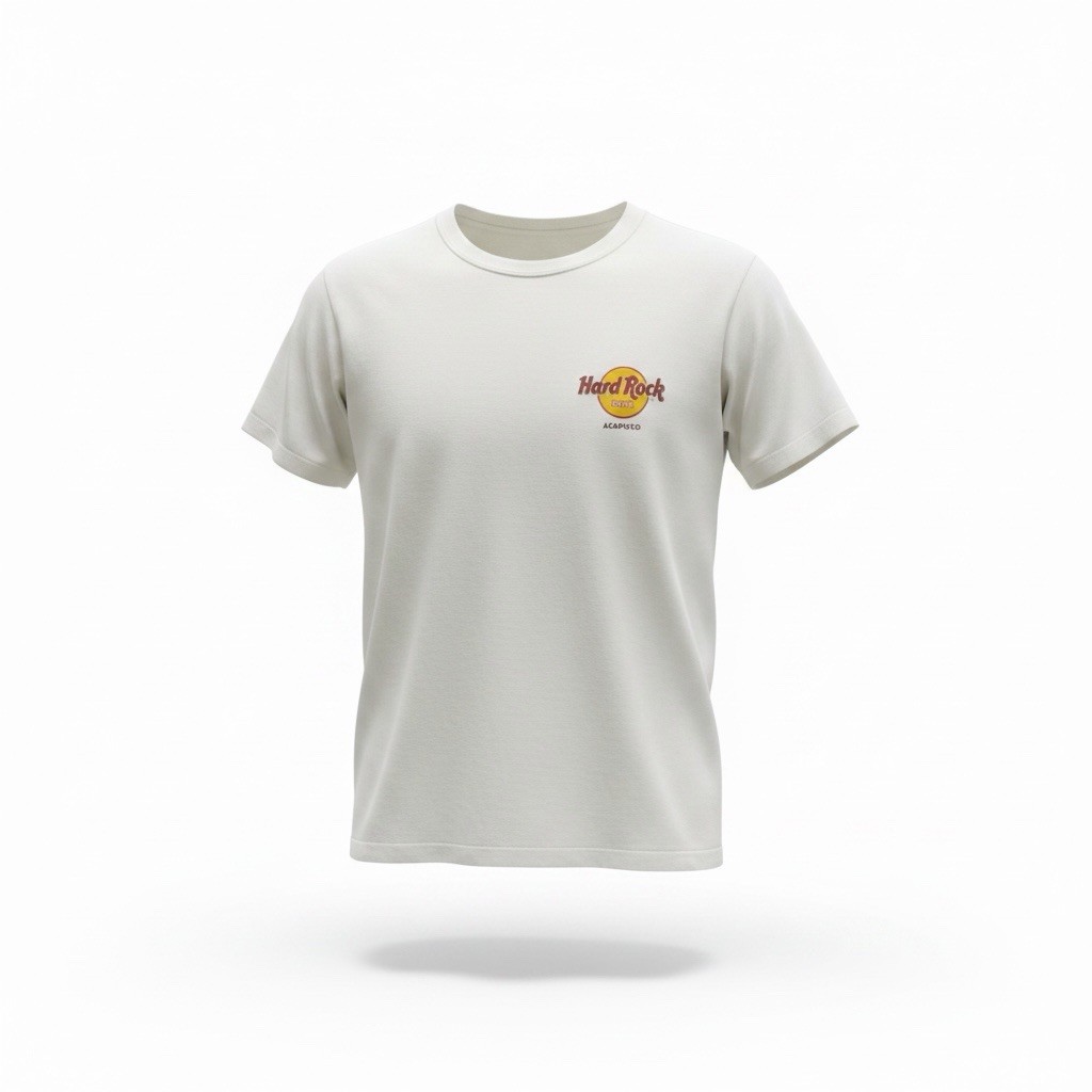 Hard Rock Cafe White Graphic T Shirt Classic Logo Souvenir Tee Unisex Size Mediu