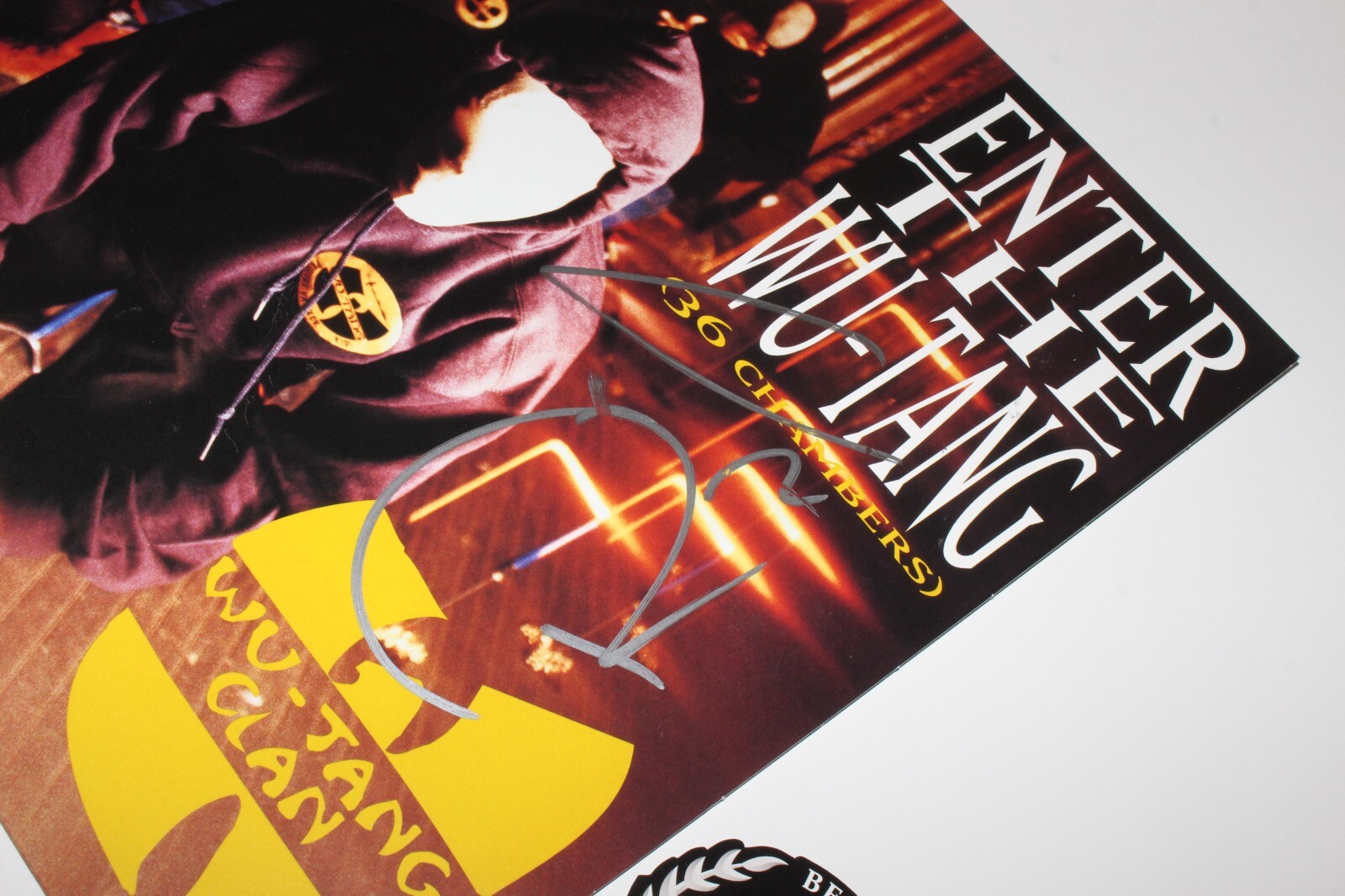 RZA SIGNED WU-TANG CLAN ENTER THE 36 CHAMBERS ALBUM VINYL RECORD 2 BECKETT COA