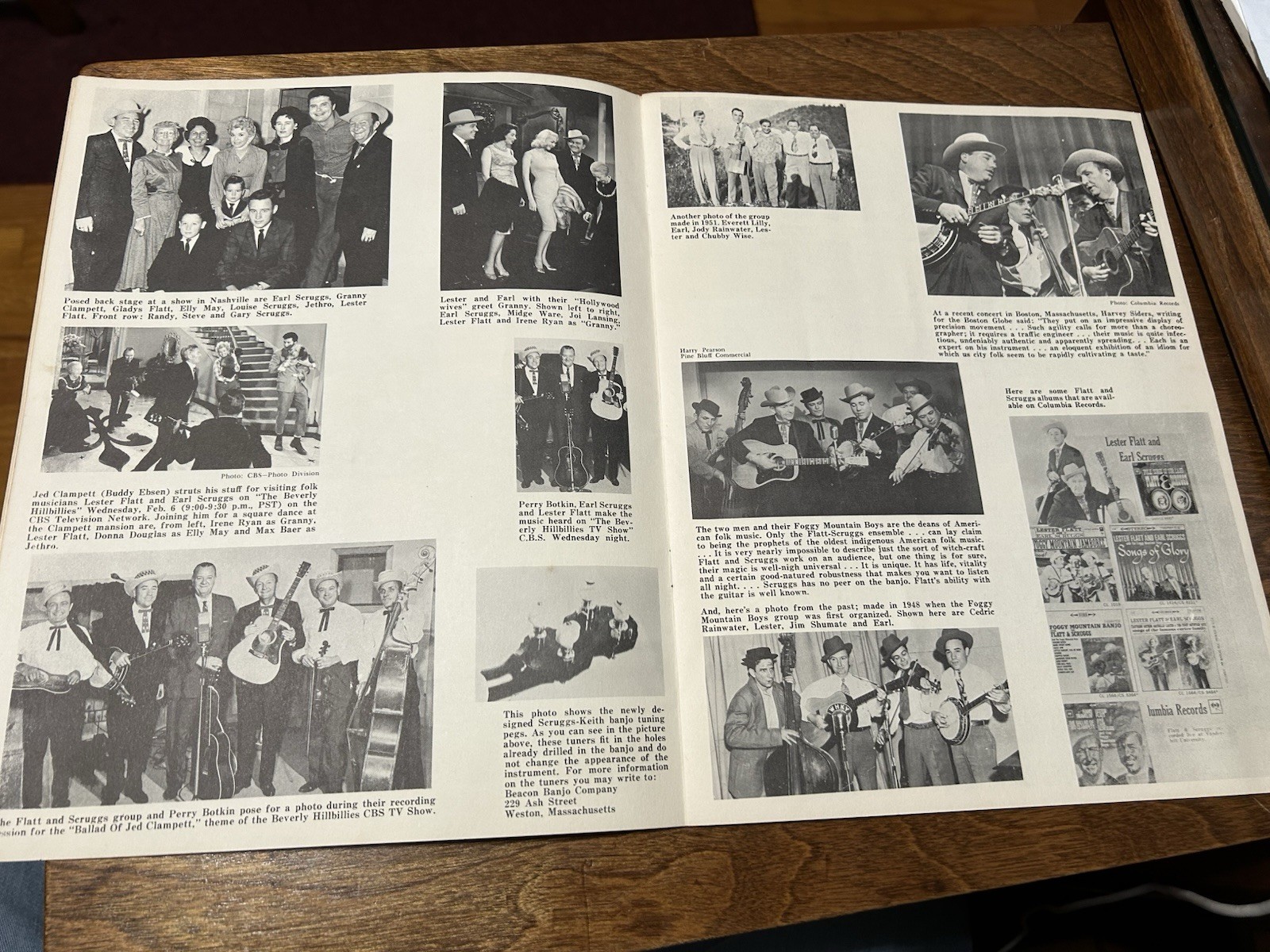 Souvenir Program: Flat And Scruggs With Autographs: Earl Scruggs And Cousin Jake