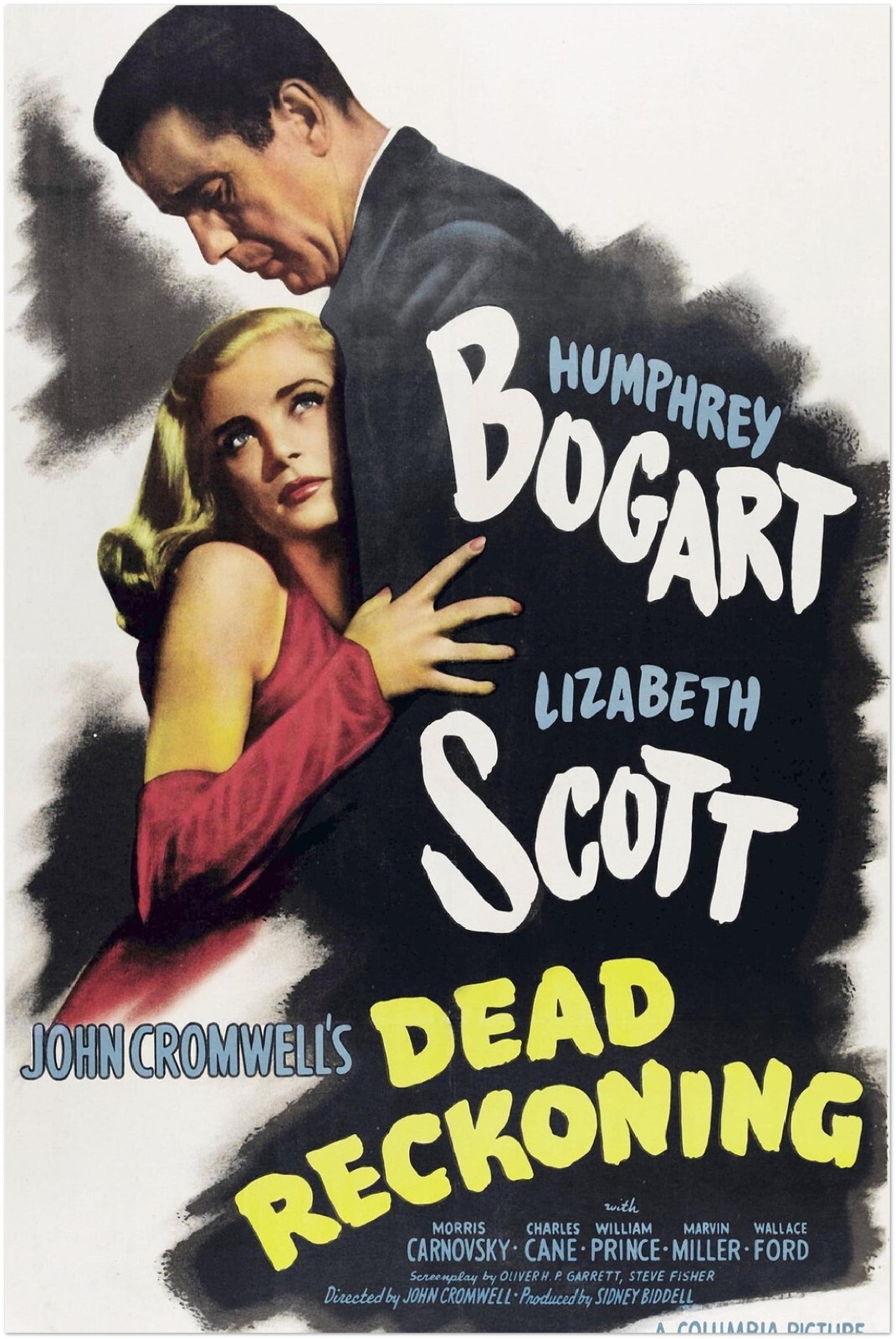 Dead Reckoning – Vintage Movie Poster – Humphrey Bogart – Film Noir