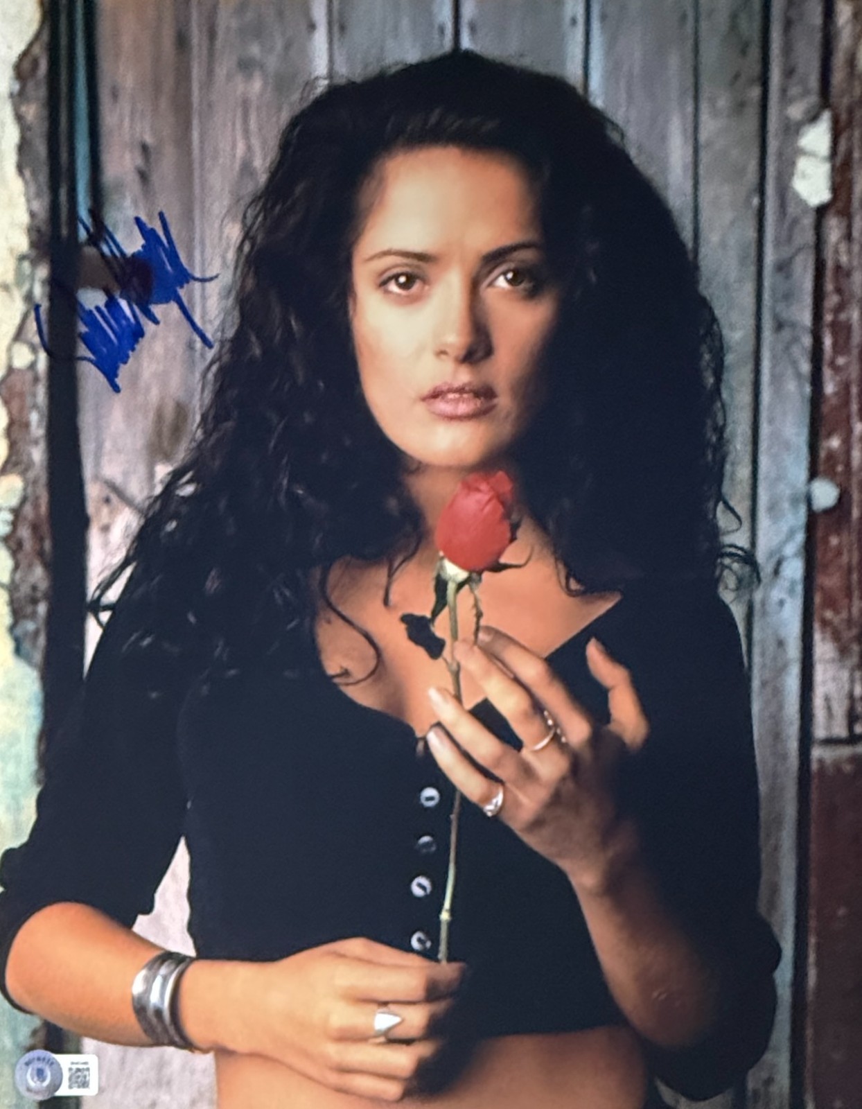 Salma Hayek Authentic Signed 11×14 Photo BAS Beckett Witnessed