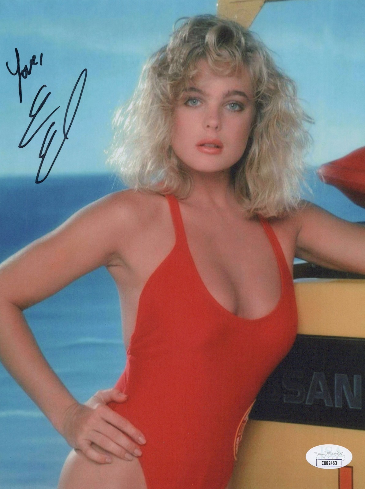 ERIKA ELENIAK Signed BAY WATCH 8×10 Photo Autograph SHAUNI JSA COA CERT