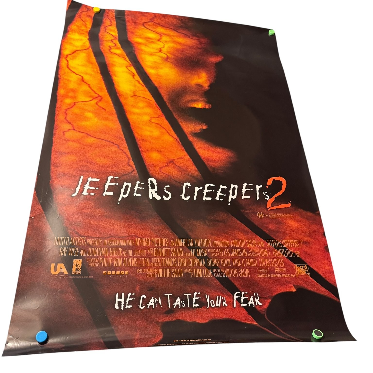 Jeepers Creepers 2 2003 40×27 Full Size One-Sheet Movie Poster USA Horror