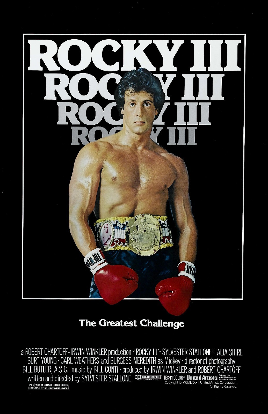 Rocky III movie poster – Sylvester Stallone poster 11 x 17 inches – Boxing
