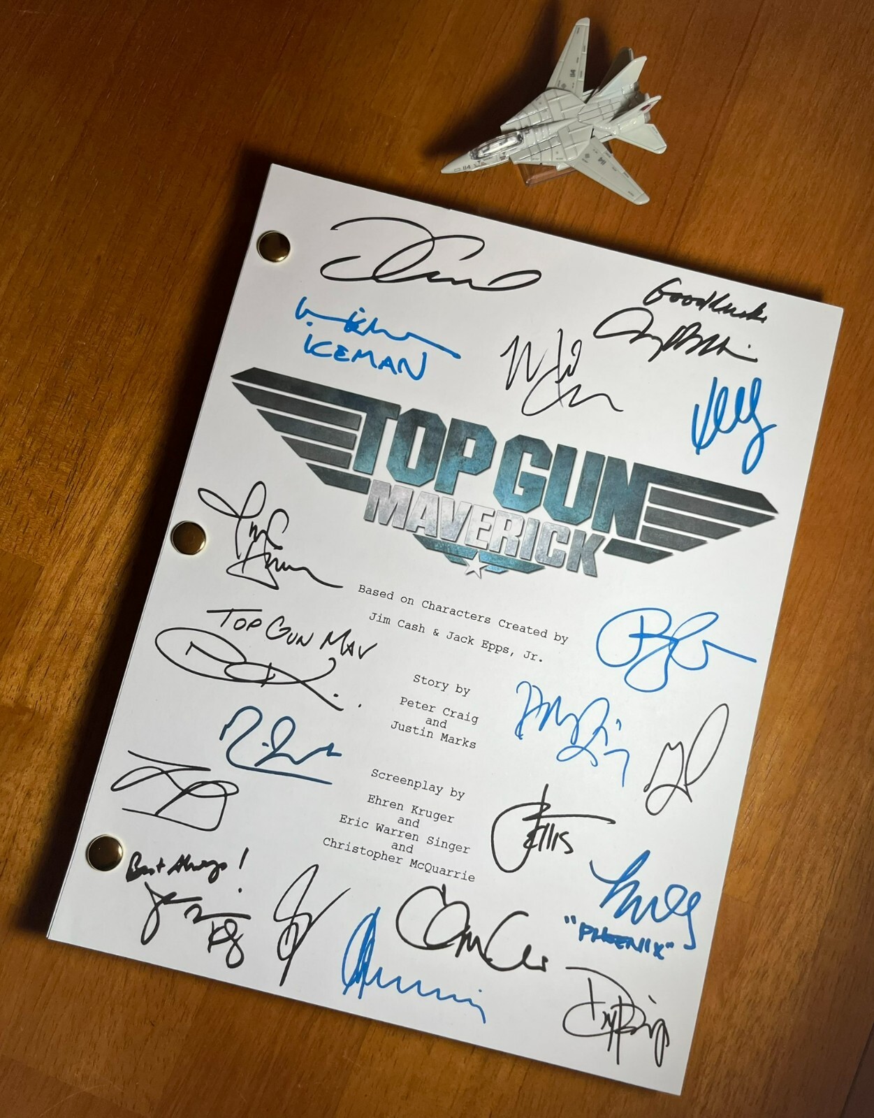 Top Gun: Maverick Script Cast-Signed- Autograph Reprints- 169 Pages