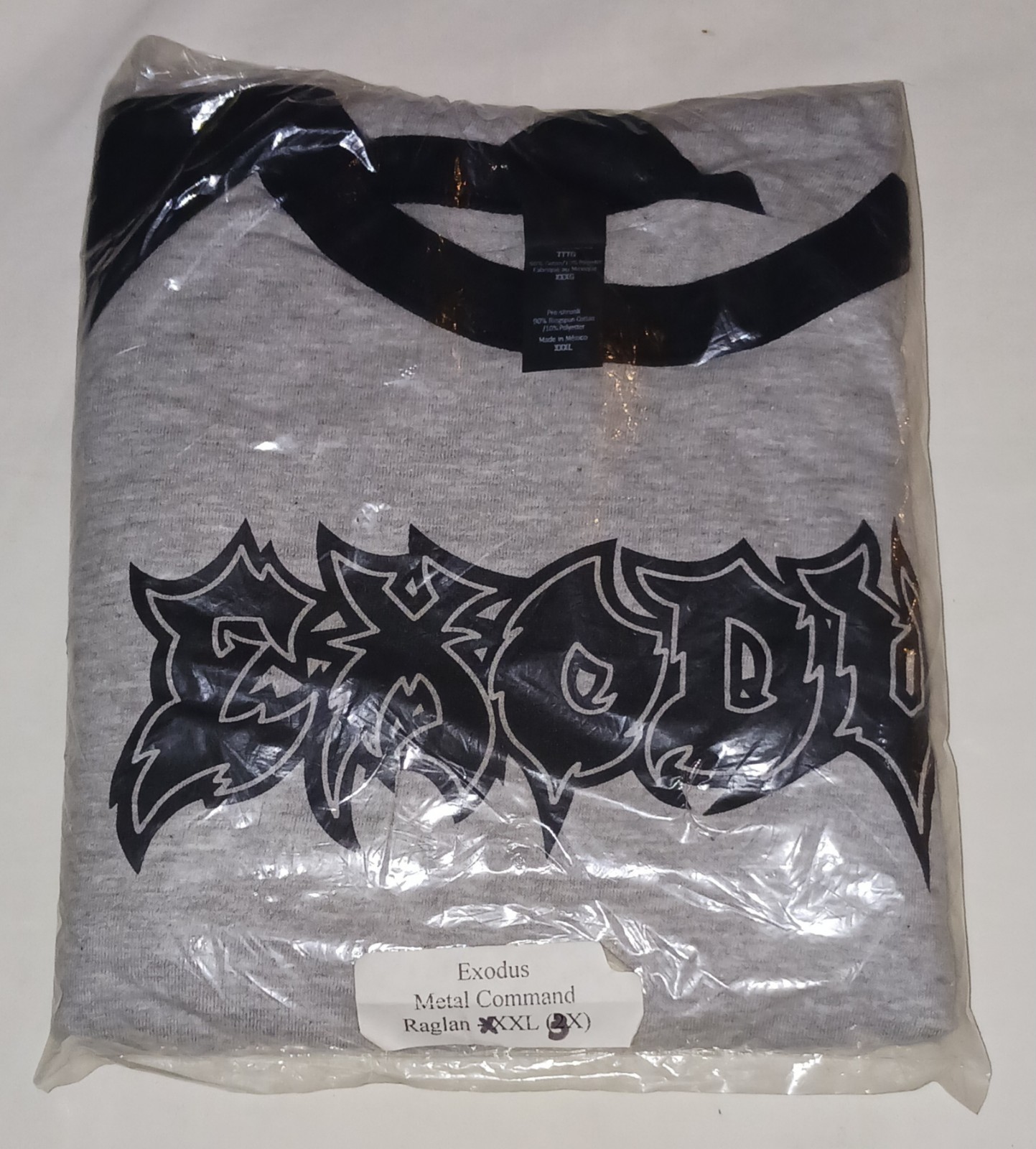 EXODUS – Metal Command Established 1979 Raglan T SHIRT Blk/Gry 3XL/XXXL slayer