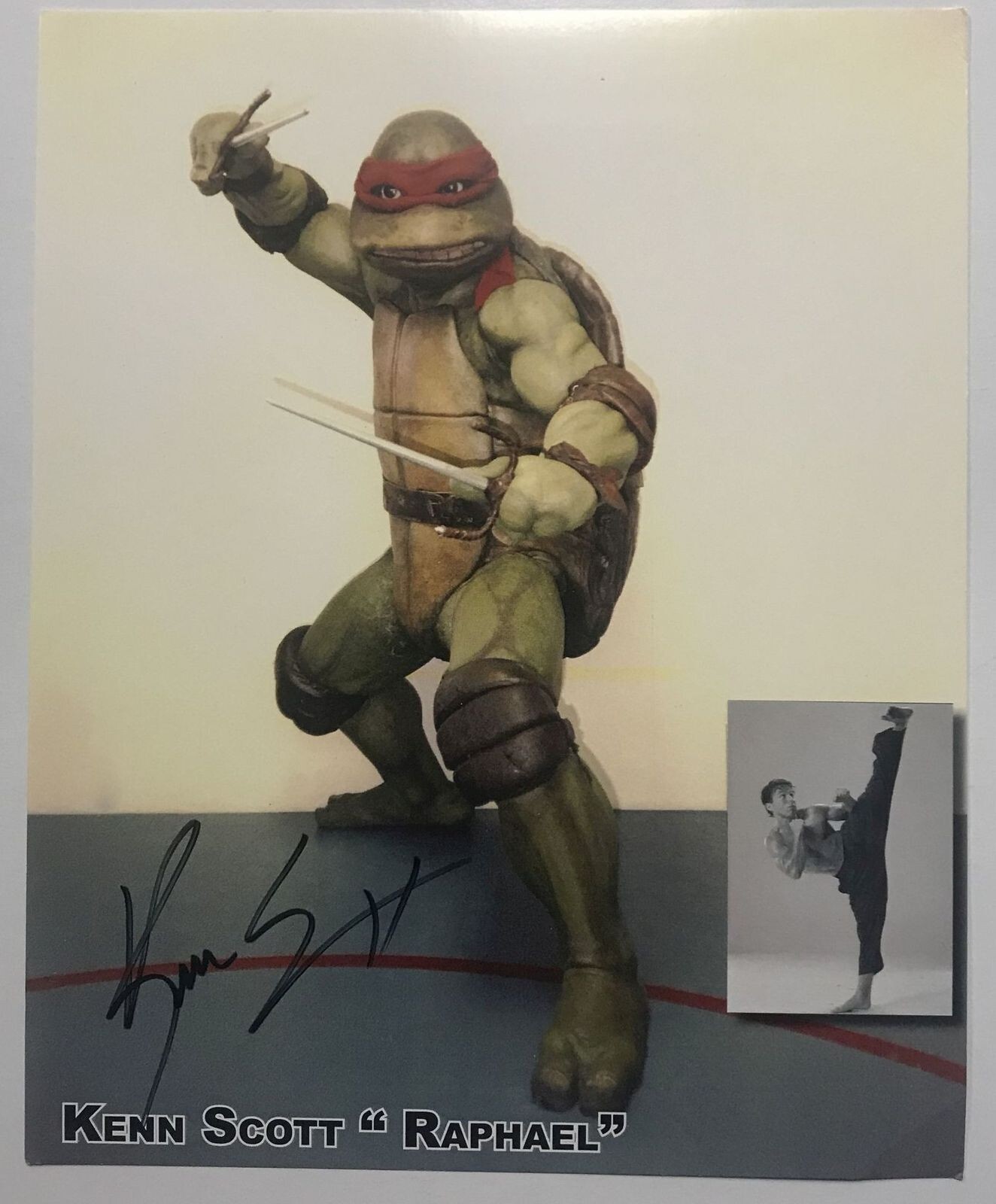 Kenn Scott Signed Autographed Vintage “TMNT” 8×10 Photo