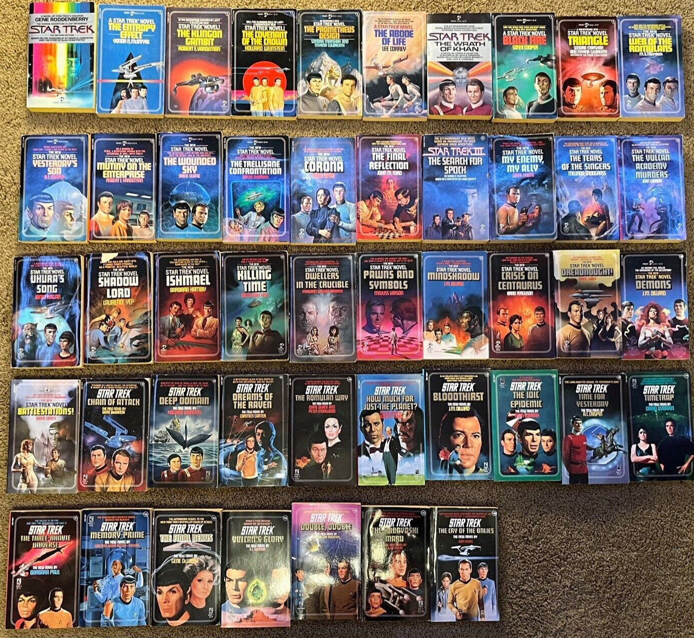 1979-2002 Star Trek TOS Pocket Paperback Book Collection-Your Choice of 90+